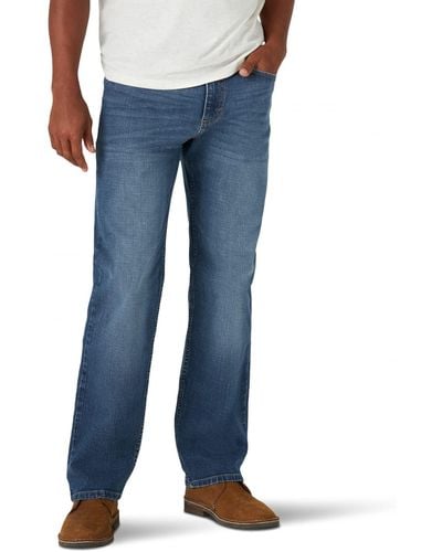 Wrangler Free-to-stretch Jeans With Loose Fit - Blue
