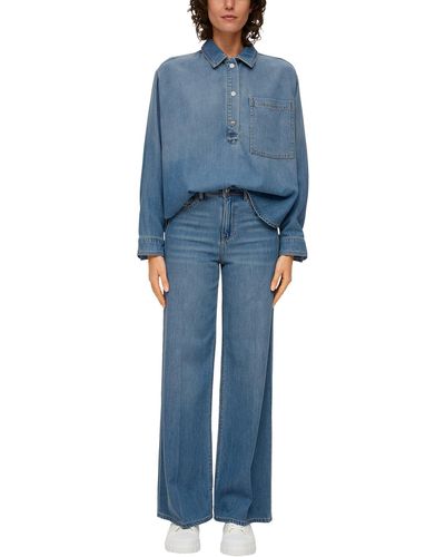S.oliver Jeans Suri/Regular Fit/Mid Rise/Wide Leg blau 46/36