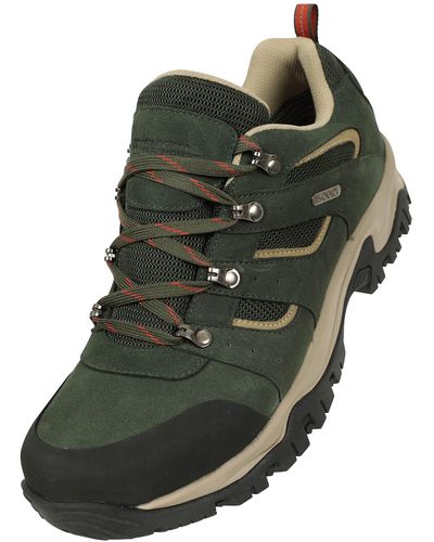Mountain Warehouse Voyage Mens Waterproof Shoes - Isodry, Lightweight, Quick-dry & Breathable Footwear With Rubber Outsole - For - Green