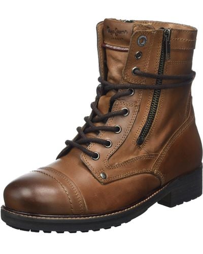 Pepe Jeans Melting Combat W Booties - Brown