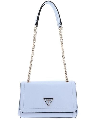 Guess Noelle Covertible Xbody Flap Bag Sky Blue