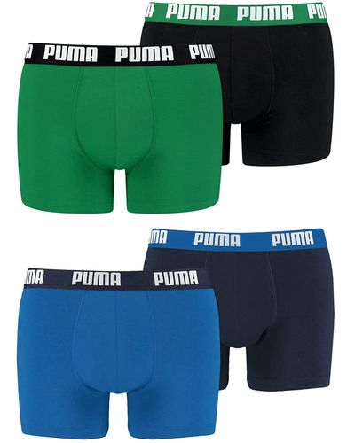 PUMA Boxershorts Unterhosen 100004386 4er Pack - Grün