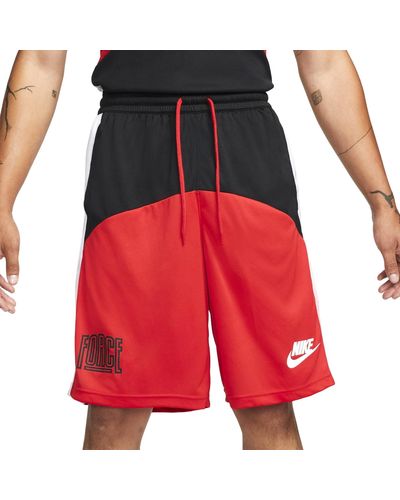 Nike DQ5826-011 MNK DF START5BLK 11IN Short Pantaloni Sportivi Black/University Red/White/White M - Rosso