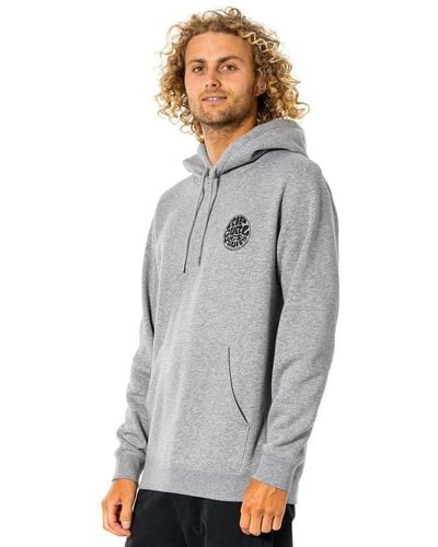 Rip Curl Wetsuit Icon Hooded Sweatshirt - Gray