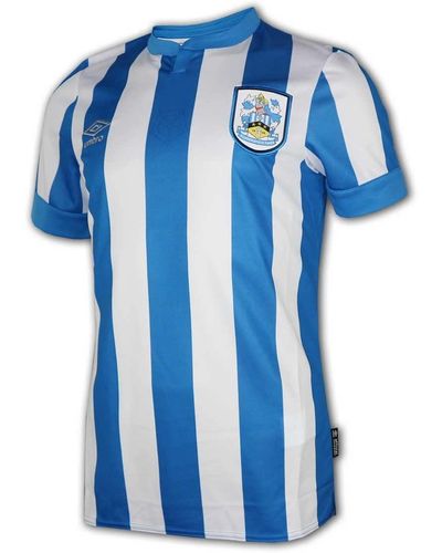 Umbro Huddersfield Town Heimtrikot 21 22 The Terriers Home Shirt Fan Jersey - Blau
