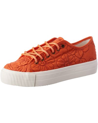 Desigual Shoes_street_flores Pu Trainer - Red