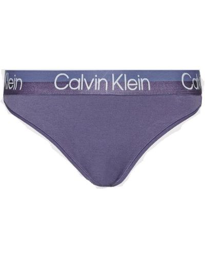 Calvin Klein Cheeky Bikini Colore Bleached Denim Taglia S - Blu