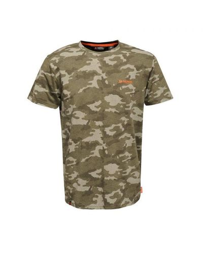 Regatta T- Shirt de Travail Tactical Threads avec imprimé Camouflage Dense Polos/Vests - Vert