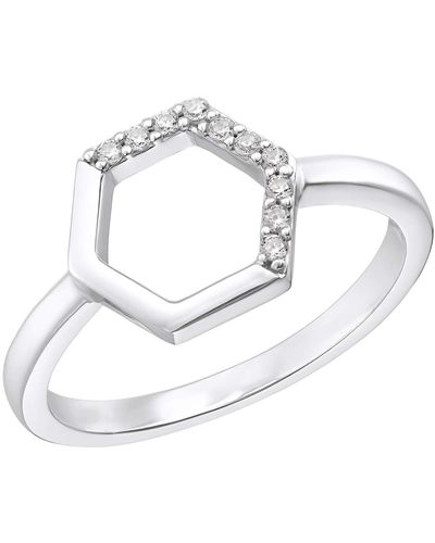 S.oliver Ring 925 Sterling Silber Ringe - Mettallic