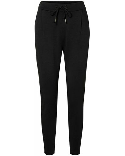 Vero Moda Eva Drawcord Trousers - Black