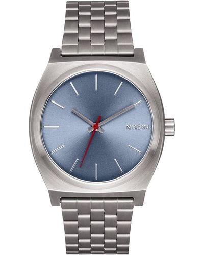 Nixon Analog Quarz Uhr mit Edelstahl Armband A045-5160-00 - Blau