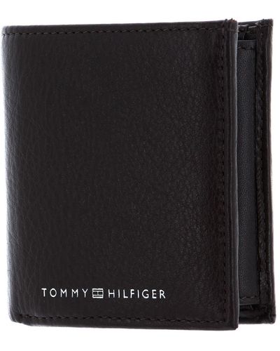 Tommy Hilfiger Th Downtown Ns Trifold W Coin Bi-fold Wallet - Black