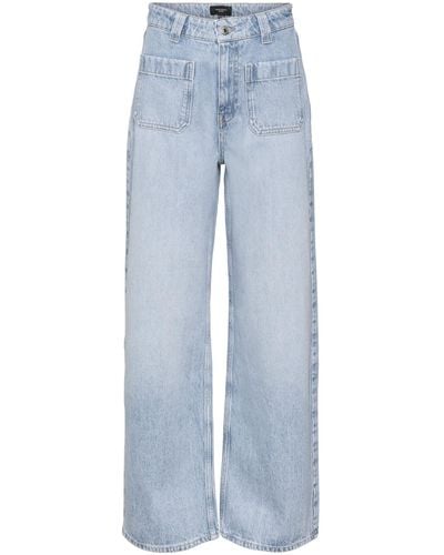 Vero Moda Vmkathy SHR Wide Pocket Jeans Do319 - Blu