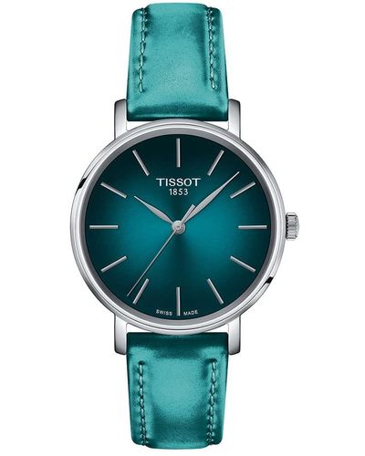 Tissot S Everytime Lady 316l Stainless Steel Case Quartz Watch - Green