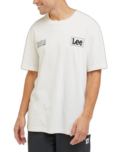Lee Jeans Loose Logo Tee T-Shirt - Weiß