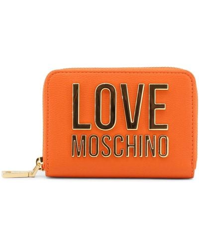 Love Moschino Portefeuille élégant pour : Style et Organisation en Un Seul Accessoire ! - Orange