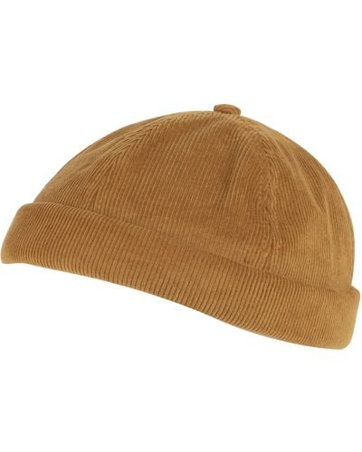 New Balance , , Washed Corduroy Docker Hat, 6-panel Silhouette, For Casual Everday Wear, One Size Fits Most, Workwear - Brown