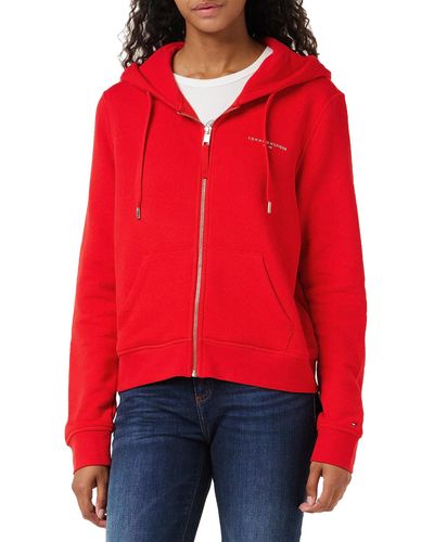 Tommy Hilfiger 1985 Hoodie With Zip - Red