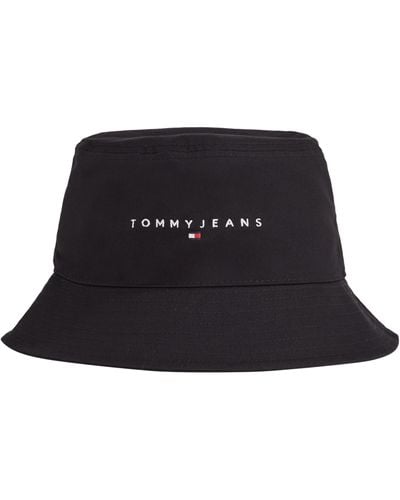 Tommy Hilfiger Tjm Linear Logo Bucket Hat Bucket Hat - Black