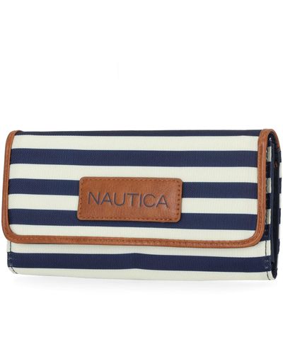Nautica The Perfect perfekte Carry-All Geld-ager-Geldbörse mit RFID-blockierender Brieftasche - Blau