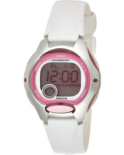 G-Shock Lw200-7av Digital Watch With White Resin Strap