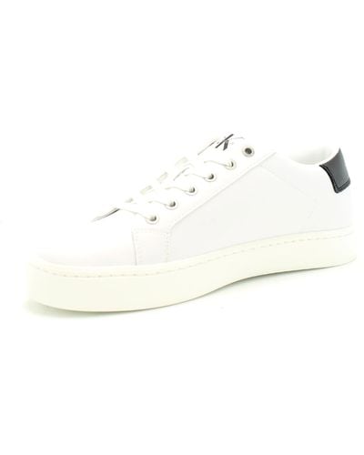 Calvin Klein Jeans Cupsole Trainers With Logo - White