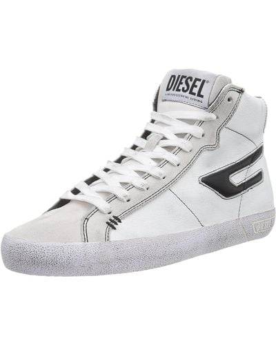 DIESEL Leroji Mid Sneaker Weiss - 44 - Sneaker High - Weiß