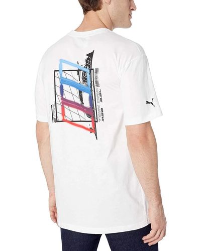 PUMA BMW MMS Motorsport Street Graphic Tee T-Shirt - Weiß