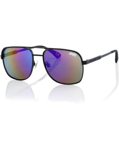 Superdry Miami Sunglasses - Black - Lila
