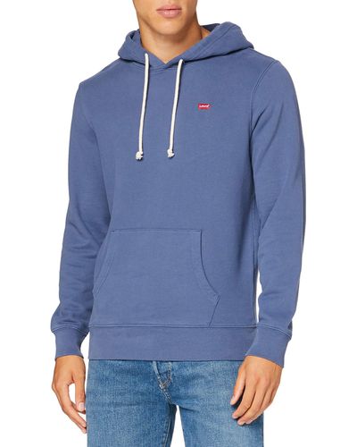 Levi's New Original Hoodie Sweatshirt Indigo - Blue
