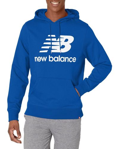 New Balance Sweat à Capuche Esse St Logo - Bleu
