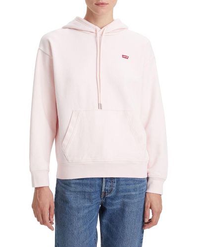 Levi's Standard Sweatshirt Hoodie Kapuzenpullover,Dutch Pink,L - Blau