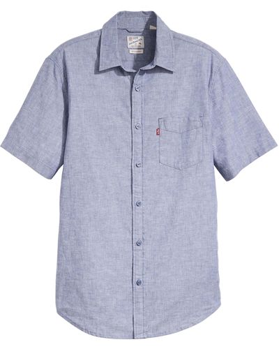 Levi's Shortsleeve Sunset 1-Pocket Standard Shirt - Blau