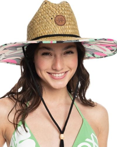 Roxy Straw Sun Hat for - Chapeau en Paille - - S/M - Noir