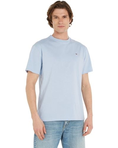 Tommy Hilfiger T-Shirt Kurzarm Tjm Slim Jersey C Neck Ext Regular Fit - Blau