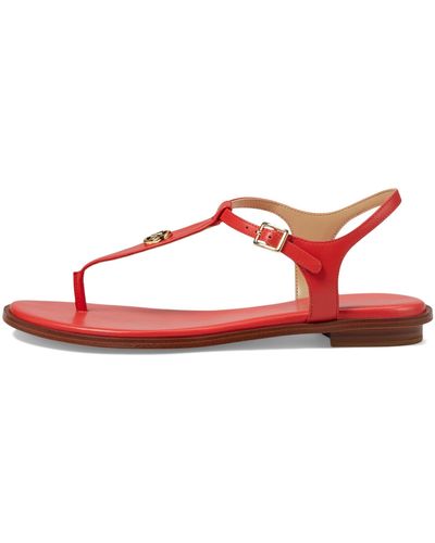 Michael Kors Mallory Thong Flat Sandal - Red