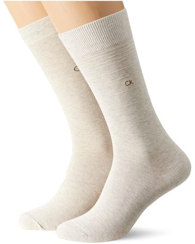 Calvin Klein Gradient Stripe Socks - Naturel