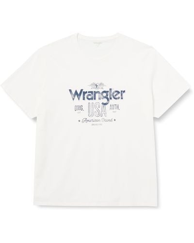 Wrangler Americana Tee T-Shirt - Bianco