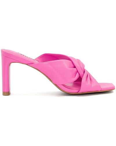 Dune red mules clearance