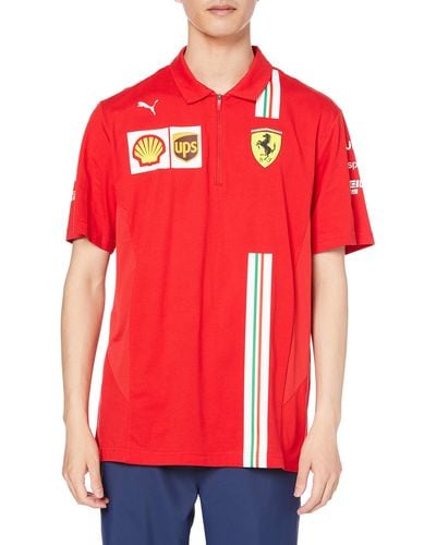 PUMA Ner Scuderia Ferrari Poloshirt Polo-Shirt - Rot