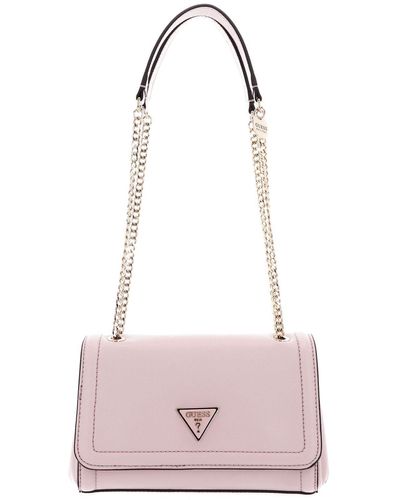 Guess Noelle Covertible Xbody Flap Bag Light Rose - Roze