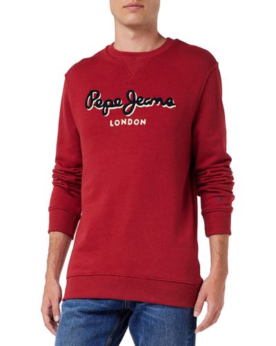 Pepe Jeans Lamont Crew Sweatshirt Voor - Rood