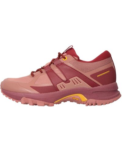 Mountain Warehouse Quantum Ultra Wms Ortholite Vibram Waterproof Shoe Berry S Shoe Size 7 Uk - Red