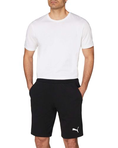 PUMA Pantalones Cortos ESS de 10 Pulgadas para Hombre Gato Negro - Blanco