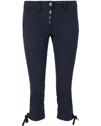 Tom Tailor Geknöpfte Tapered Relaxed Hose 1016867 - Blau