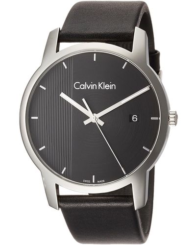 Calvin Klein Analogue Quartz Watch With Leather Strap K2g2g1cx - Multicolour