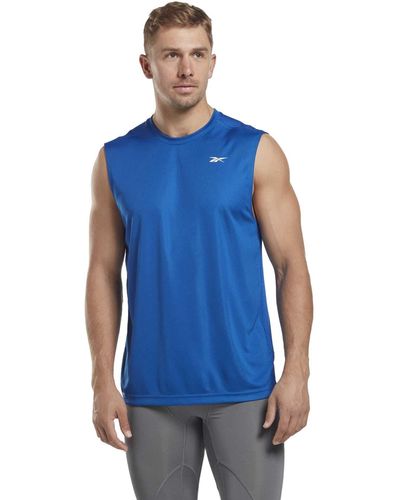 Reebok Workout Ready Sleeveless Tech T-Shirt - Blu