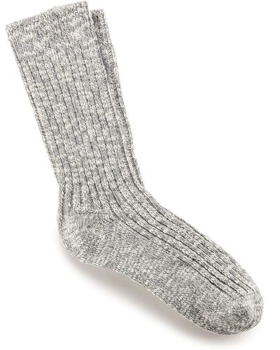 Birkenstock Cotton Slub Boot Socks - Grey