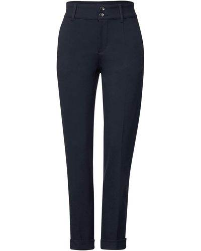 Street One Casual Fit Hose mit Stretch - Blau