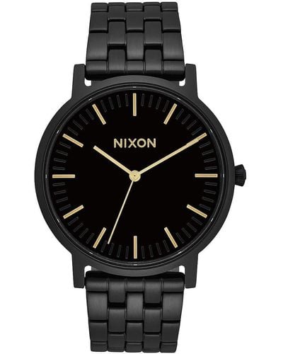 Nixon Armbanduhr Porter All Black / Gold - Schwarz